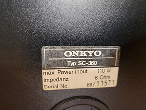 Onkyo SC-390 HiFi põranda (5 foto / 5)