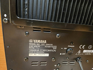 Yamaha YST-SW015 Active Subwoofer System (4 foto / 4)