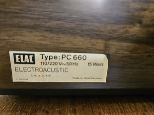 Elac PC 660 vinüülplaadimängija (5 фото из 5)