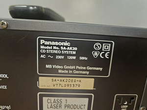 Panasonic SA-AK20 muusikakeskus (5 foto / 6)