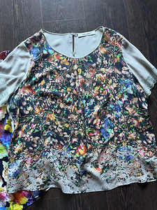 Marina Rinaldi siidi pluused L-XL (48-50) (2 foto / 7)