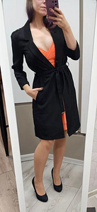 H&M Sildiga kergmantel must 34 suurus Sobib 36 (2 foto / 6)