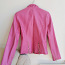 Кожаная розовая кожаная куртка высокого качества, кожаная ку (фото #5)