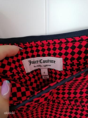 Juicy Couture красная оригинальная юбка в клетку, М (фото #2)