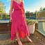 Розовое воздушное платье хай-лоу, L (фото #1)