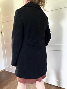 Uus 100% villane Dixie Coat must mantel, 38/M (2 foto / 2)