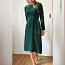 Maje roheline sametine kvaliteetne kleit, midikleit, XS (foto #2)
