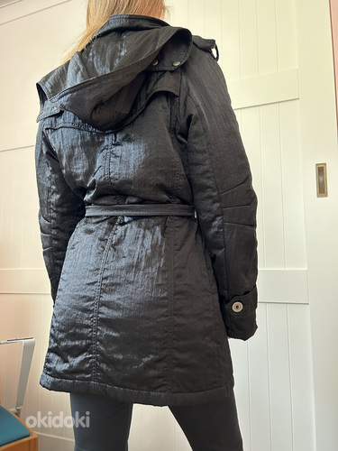 Master Coat черное пальто с капюшоном, S/M (фото #3)