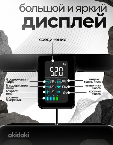 Smart-весы напольные электронные Анализатор здоровья