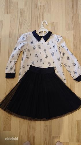 Комплект к школе юбка и блузка, 122-128 (фото #1)