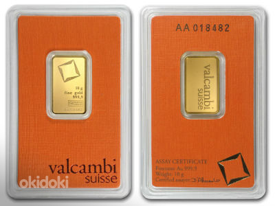 Valcambi kuldplaat 10g/20g/50g