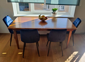 Puidust söögilaud 180*90 cm (2 foto / 4)