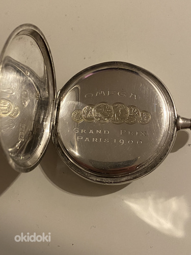 Omega hõbeuur taskukell
