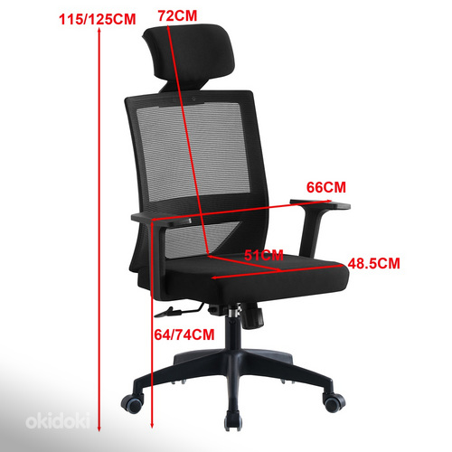 Офисный стул ErgoPlus черный. (фото #3)