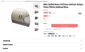 Bell Bullitt mootorratta kiiver, M suurus (2 foto / 5)