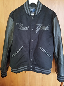 Polo Ralph Lauren NY Yankees MLB Black Leather ,XL