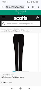Armani Exchange J45 slim fit jeans,30×32. (6 foto / 7)