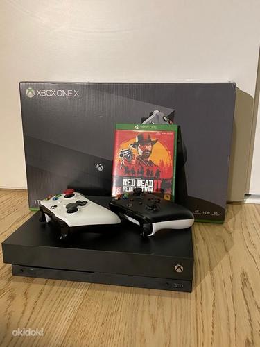 Xbox one X + mäng Red Dead Redemption 2 (foto #1)