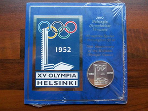 Медаль 2002 Хельсинкские Олимпийские игры 50 год 1952-2002