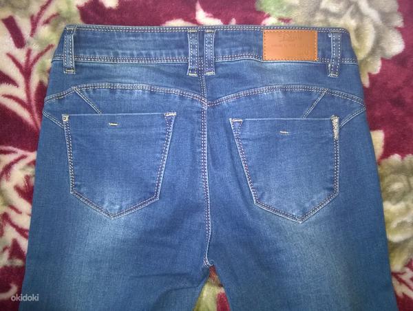 Синие джинсы-скинни, размер 36 (XS-S) (фото #2)
