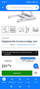 Söögitool -kiik 0 + Caretego Indigo 2 in 1 (3 foto / 8)