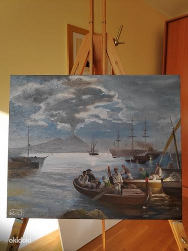 "Fisher at the Gulf of Naples" Replica  (foto #3)