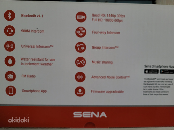 Müüa jalgratta kiiver Sena X1 Pro Bluetooth QHD video