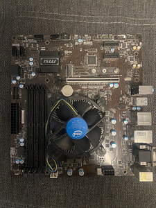Emaplaat MSI B250M Pro-VDH (MS-7A70) + processor I5-7500 (1 foto / 1)