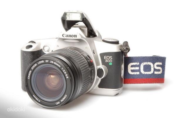 35mm peegelkaamera Canon EOS 500 N + 18-50 mm obje- garantii (foto #1)