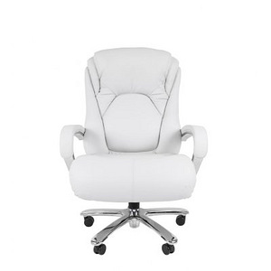 Valge nahktool, istme suurus XXL (Chairman 402) chair (6 foto / 10)
