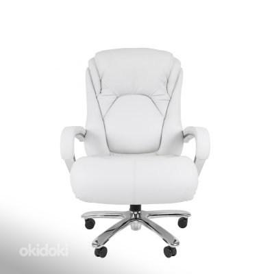 Белое кожаное кресло, размер сиденья XXL (Chairman 402) стул (фото #6)