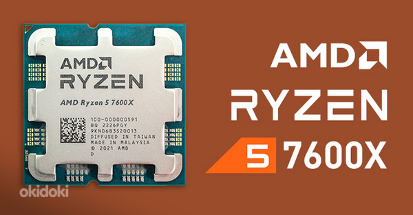 AMD Ryzen 5 7600X (6-core/12-thread, 38MB, 5.3 GHz MAX) (foto #1)