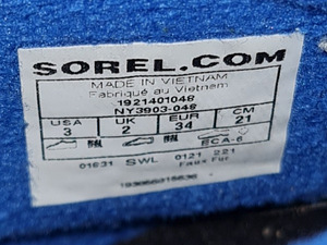 Talvine Sorel waterproof s.34 (2 foto / 2)