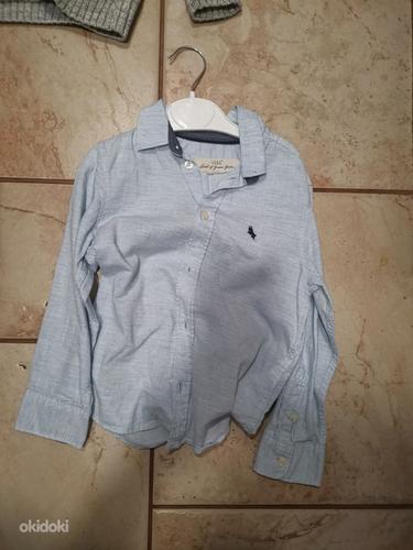 98/104 свитер и блуза H&M, брюки 110 (фото #2)