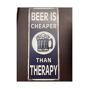 Metallsilt - Beer is cheaper