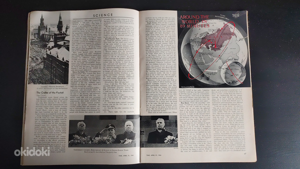 Ajakiri Time 21 aprill 1961 Juri Gagarin (foto #5)