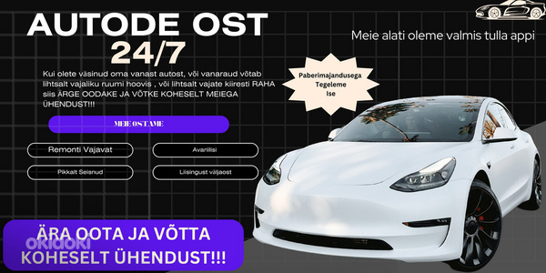 Lihtne ja Mugav Auto ost üle Eesti igal ajal!!! (foto #1)