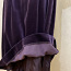 Классическое короткое фиолетовое платье, бархат (фото #3)