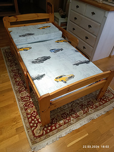 Pikendatav voodi + madrats (3 foto / 7)