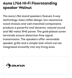 Auna L766 uued kõlarid 180w rms (3 foto / 3)