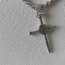 Маленький серебряный крест с серебряной цепочкой. (фото #3)