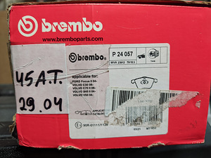 Brembo piduriklotsid P24057 C30, C70, V50, S40, Focus (2 foto / 2)