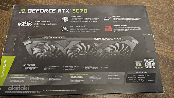 MSI GeForce RTX 3070 Ventus 3X OC (foto #5)