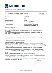 Teemantsõrmus, suurus 16.25, Metrosert sertifikaadiga (4 foto / 5)