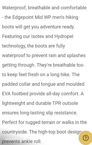 Regatta Men's Edgepoint Waterproof Mid Walking Boots (foto #4)