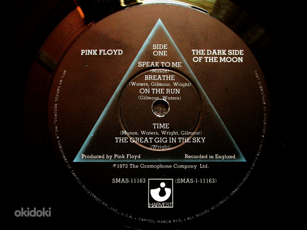 Pink Floyd - The Dark Side Of The Moon (США, Стикеры Постер) (фото #4)