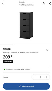 Kummut NORDLI IKEA 40x99 (5 foto / 9)