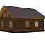 Деревянный дом, бревенчатый дом j70b-30 blockhaus (фото #4)