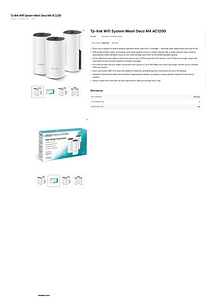 MESH ruuter TP-Link Smart Home Deco M4 3-Pack,1 tk (4 foto / 4)
