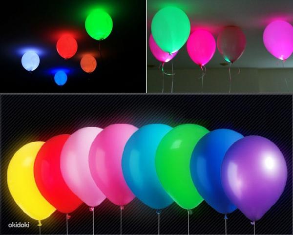Светодиодные воздушные светящиеся шарики 5шт/комплект (фото #3)